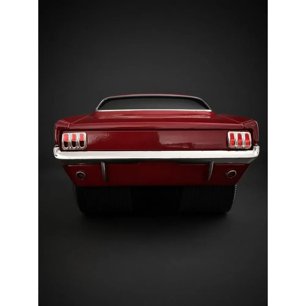 Muscle Machines 1966 Mustang Fastback Red Flames 1:18 Diecast Blown Hot Rod